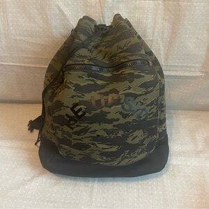 The Upside Neoprene Bucket Bag Backpack in Green Camo‎ FLAW
